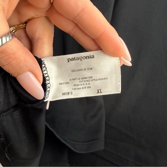 Men’s Patagonia Capilene T-Shirt – Black, Size XL - Picture 4 of 6